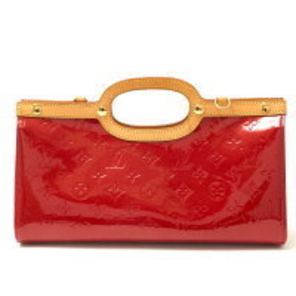 Louis Vuitton Handbags - Louis Vuitton Vernis red hand Roxbury Shoulder Bag leather Drive